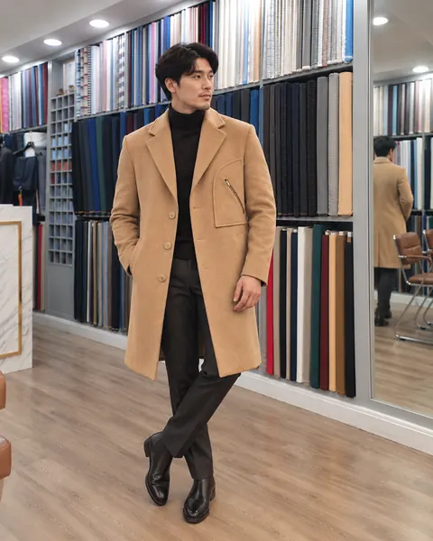 Made-to-measure overcoat at Robin Tailors